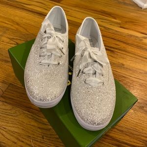 Kate Spade Keds - Glitter White